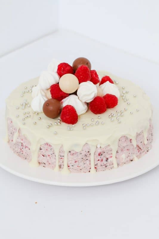 Raspberry Meringue IceCream Cake Bake Play Smile