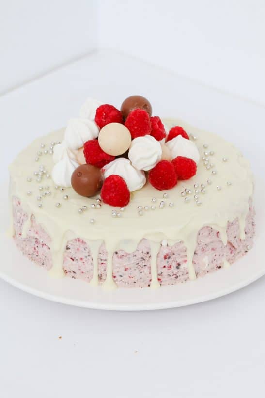 Raspberry Meringue IceCream Cake Bake Play Smile