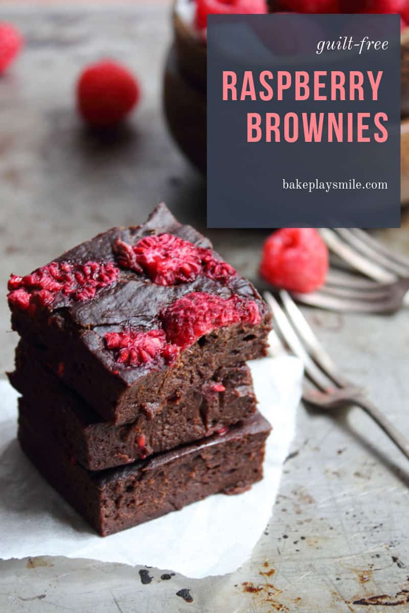 Rich and moist healthy raspberry brownies made with bananas and avocado... these are the perfect guilt-free dessert or cheeky snack. 