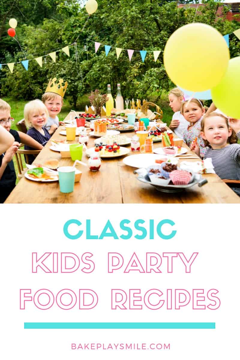 The ultimate collection of classic kids party food recipes...  with everything from chocolate crackles to honey joys, cupcakes to slices, birthday cakes to savoury snacks!