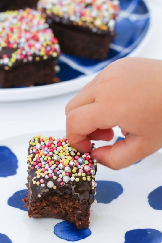 Easy Chocolate Slice - Bake Play Smile