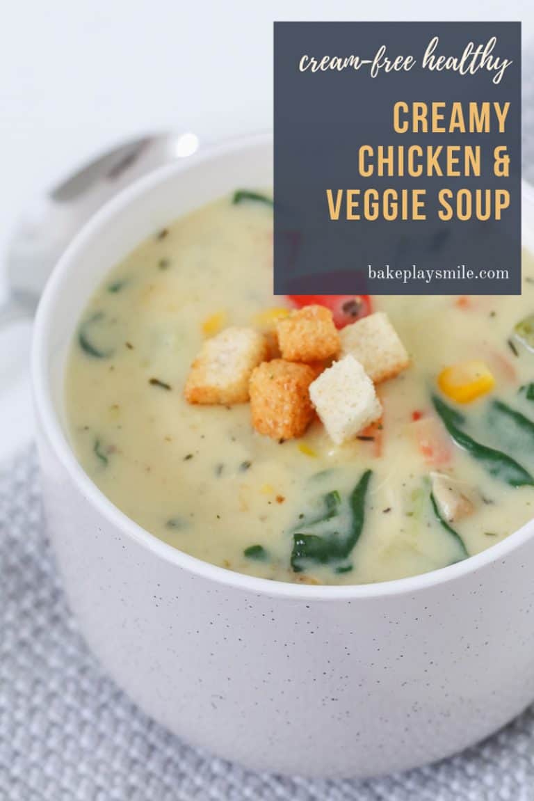 Healthy Creamy Chicken & Vegetable Soup Bake Play Smile