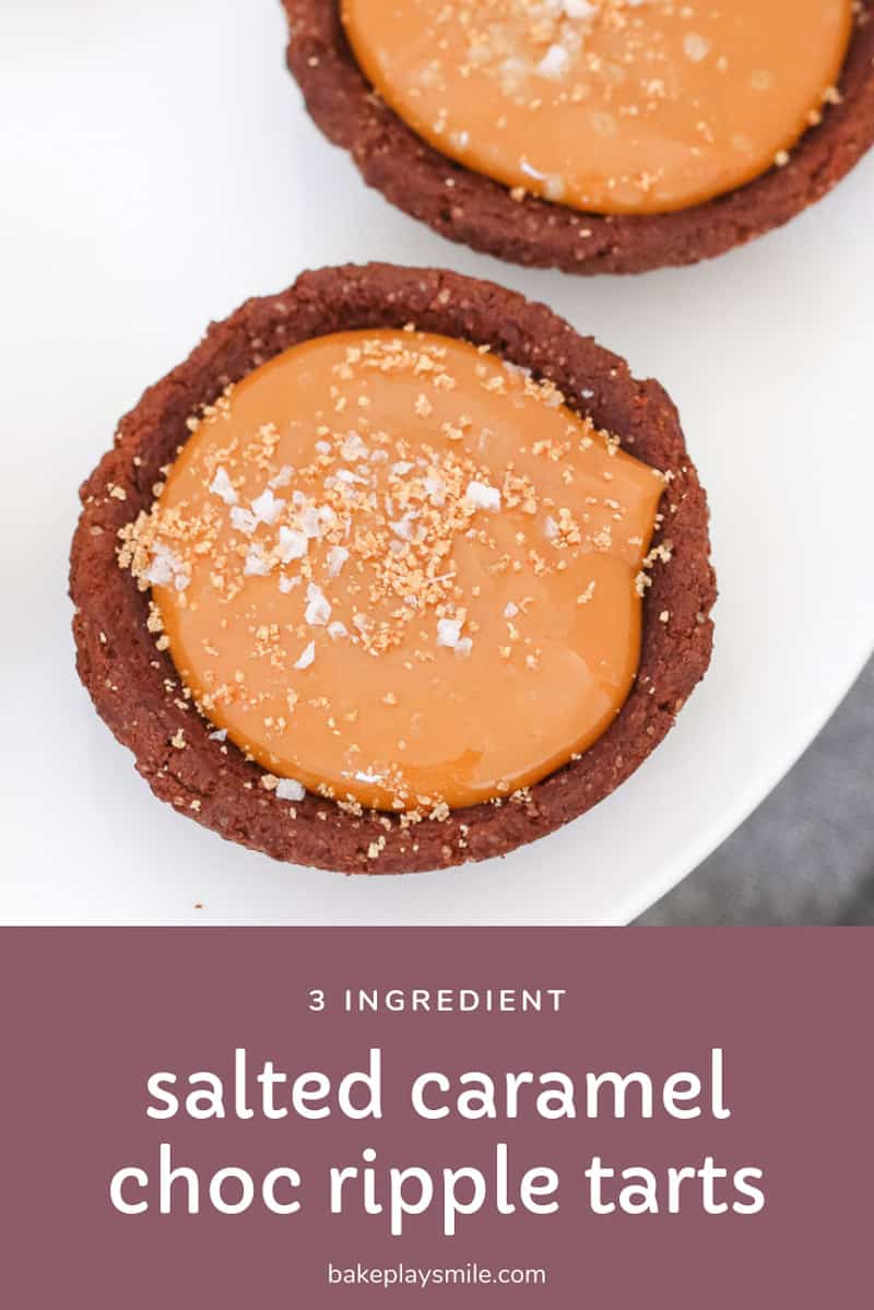 Canamel Ripple Salted Caramel Chocolate Ripple Tarts - Bake Play Smile