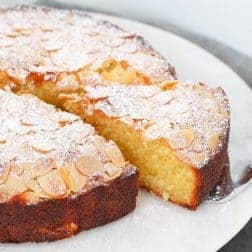 The easiest gluten-free almond and coconut cake recipe that takes just 10 minutes to prepare... and tastes AMAZING!