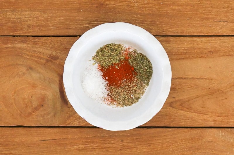 Spices in a small bowl. 
