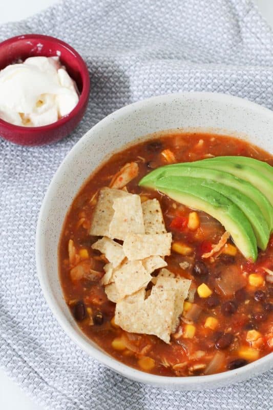 Slow Cooker Mexican Chicken Soup - Bake Play Smile