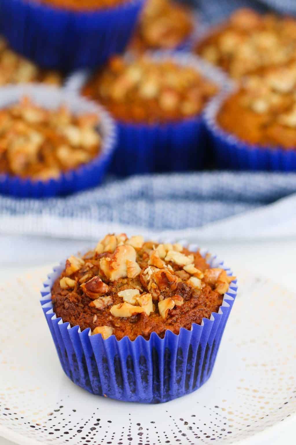 Healthy Carrot Cake Muffins - Bake Play Smile