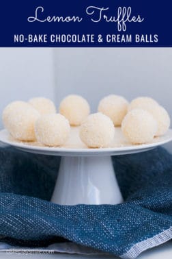 Lemon & White Chocolate Truffles - Bake Play Smile