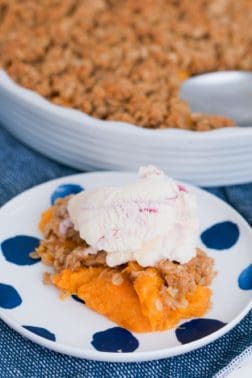 Peach Crumble | Old Fashioned Recipe - Bake Play Smile