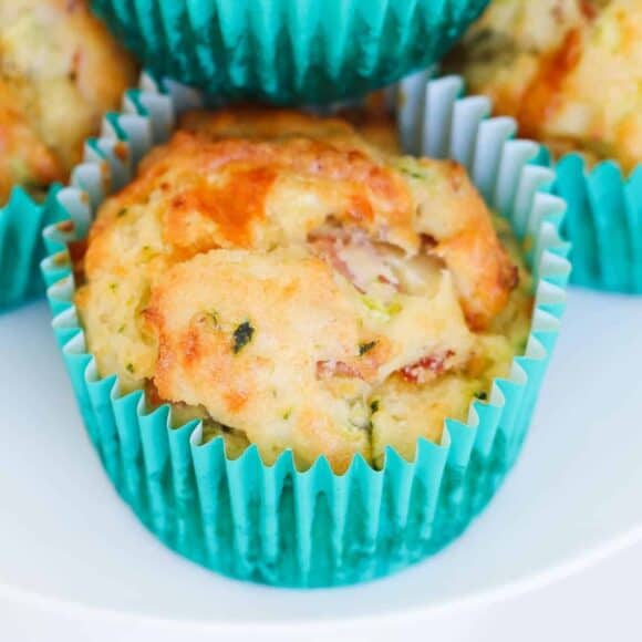 Healthy Ham, Cheese & Zucchini Muffins Bake Play Smile