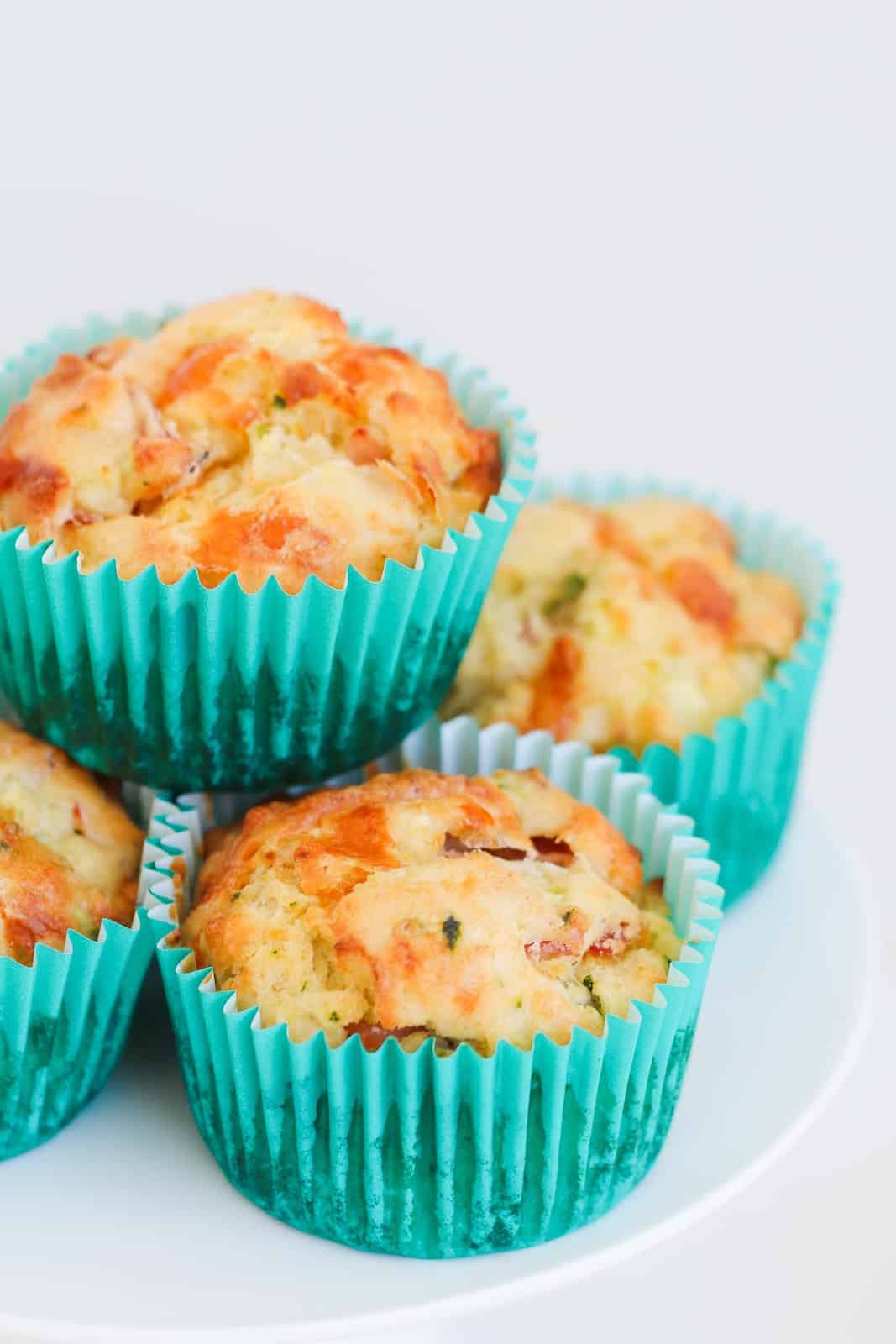 A pile of savoury muffins.