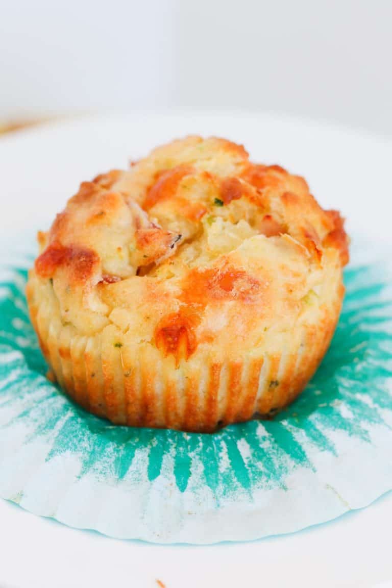 Healthy Ham, Cheese & Zucchini Muffins Bake Play Smile