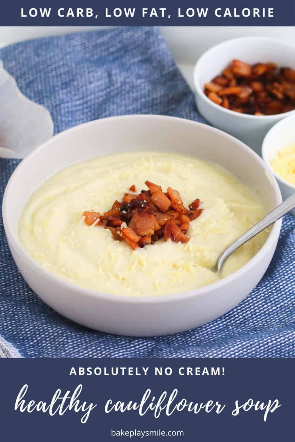 Healthy & Creamy Cauliflower Soup NO Cream! Bake Play Smile