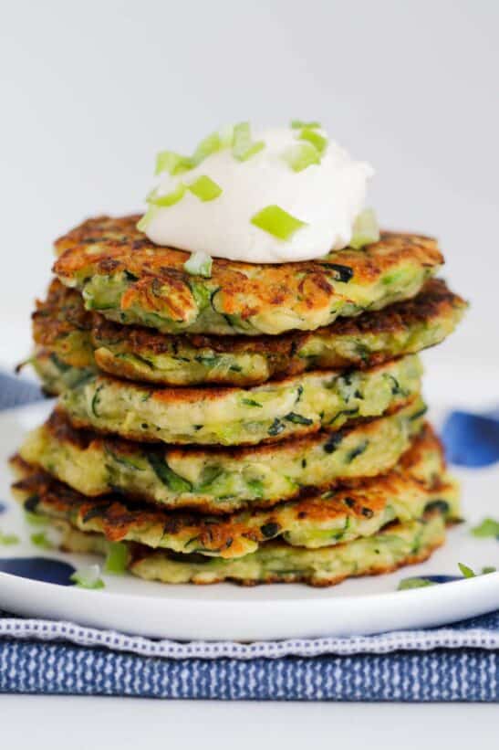 Healthy Zucchini Fritters 