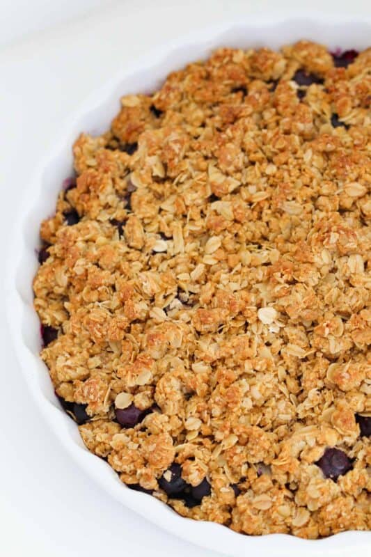 Apple and Blueberry Crumble - Bake Play Smile