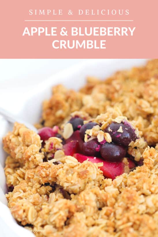 Apple and Blueberry Crumble - Bake Play Smile