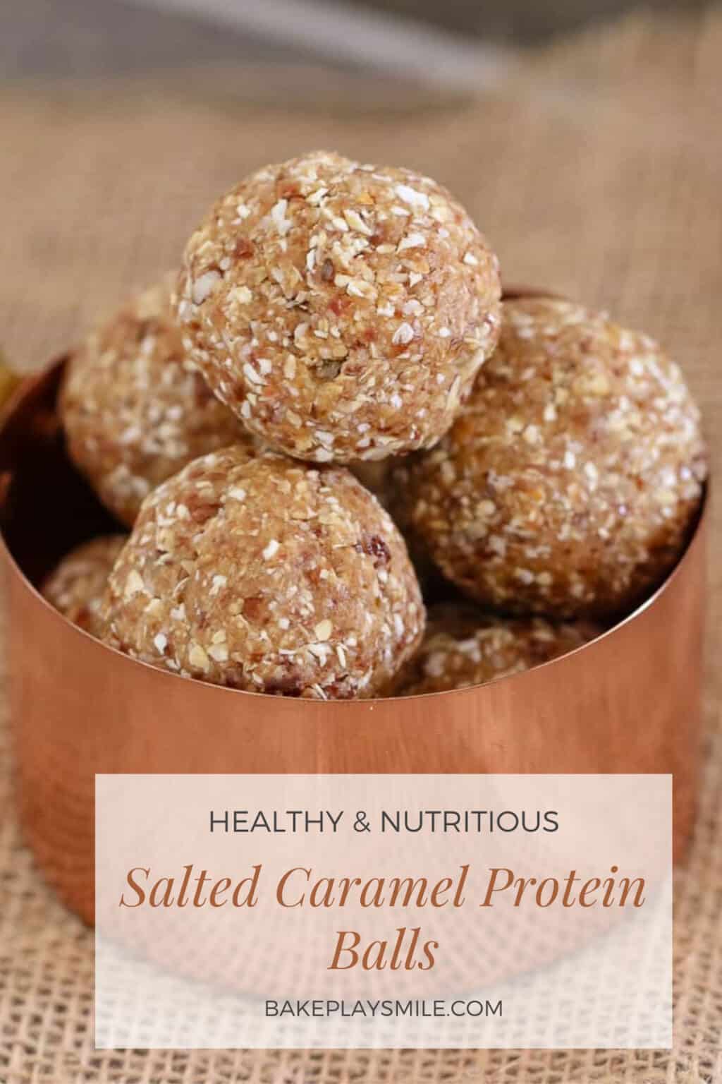 Healthy Salted Caramel Protein Balls Bake Play Smile