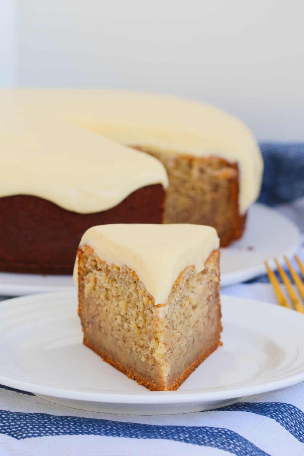 Easy Banana Cake with Cream Cheese Frosting Bake Play Smile