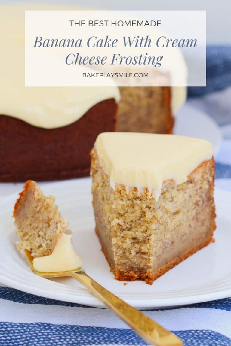 Easy Banana Cake with Cream Cheese Frosting Bake Play Smile