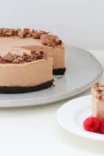 No-Bake Chocolate Cheesecake - Bake Play Smile