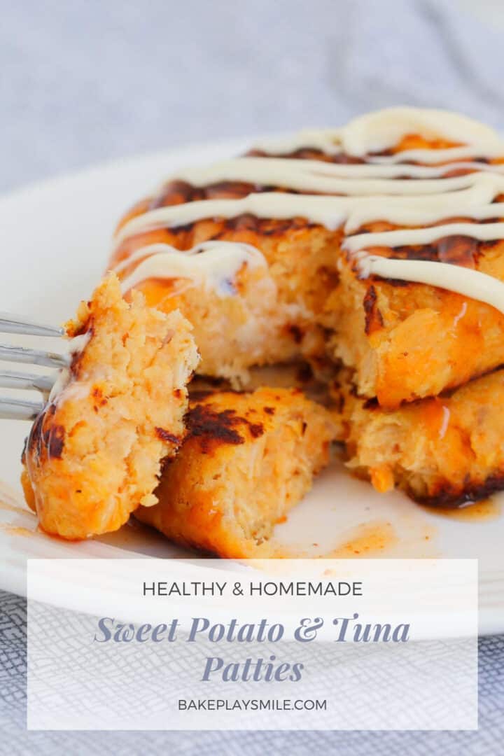 Sweet Potato & Tuna Patties Bake Play Smile