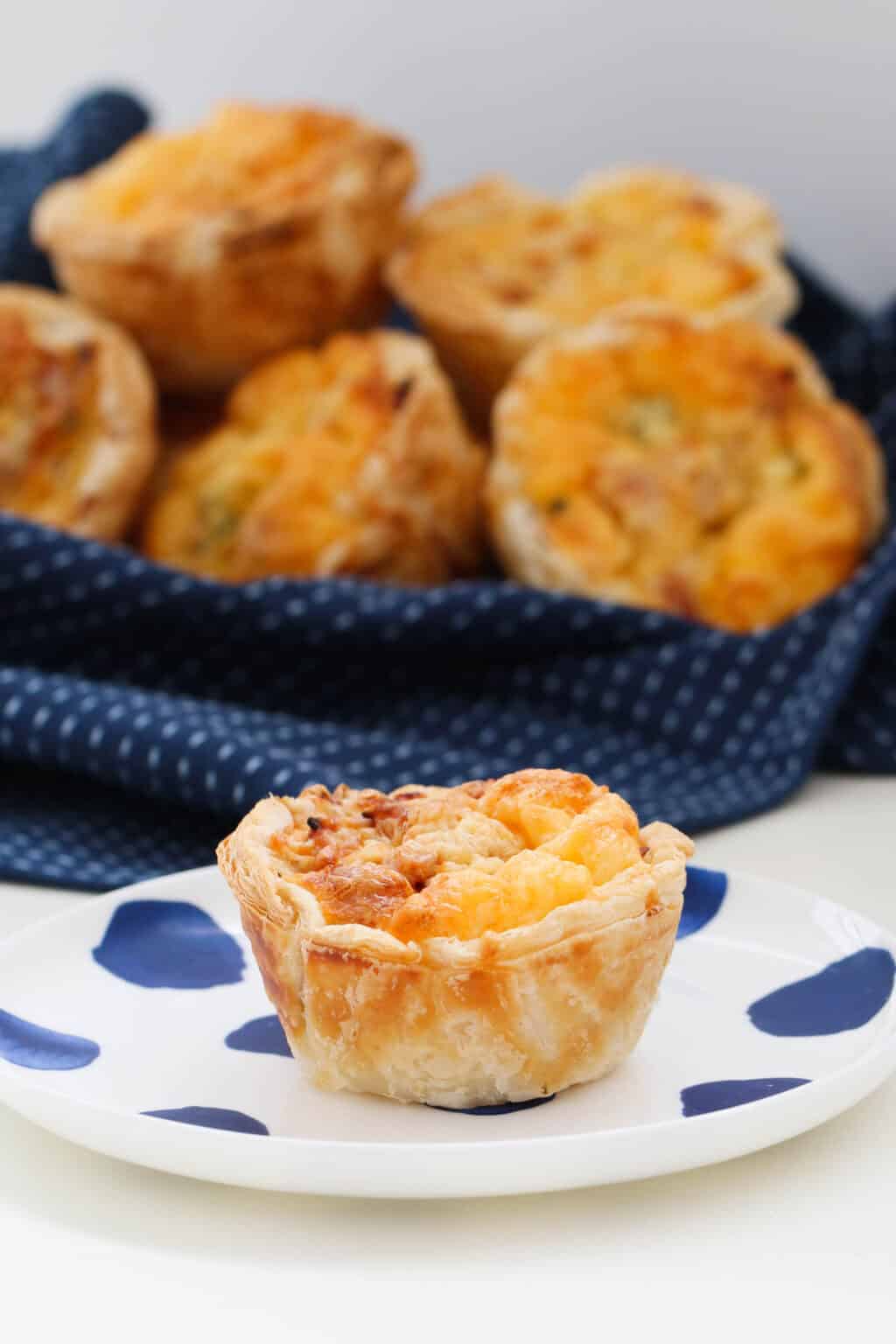 Corn, Ham and Cheese Quiches Bake Play Smile