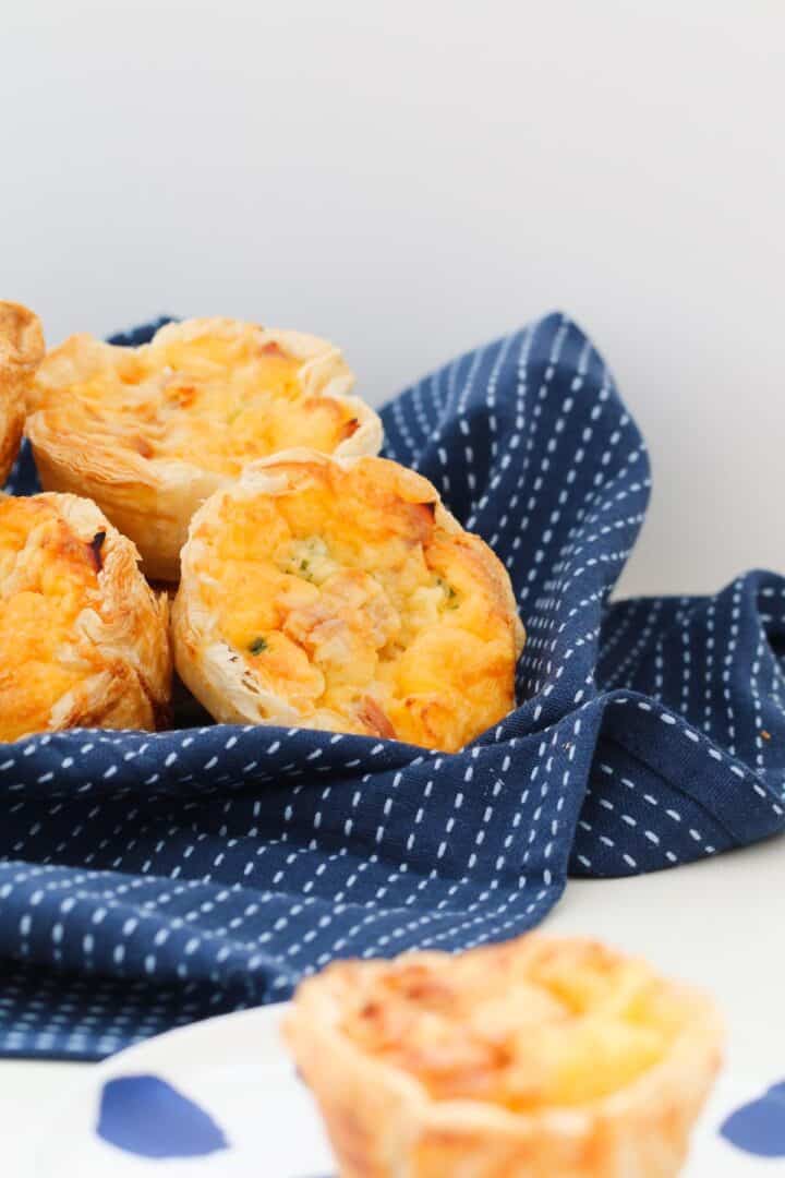 Corn, Ham and Cheese Quiches Bake Play Smile