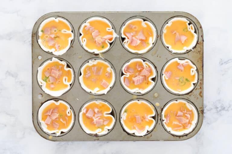 Corn, Ham and Cheese Quiches Bake Play Smile