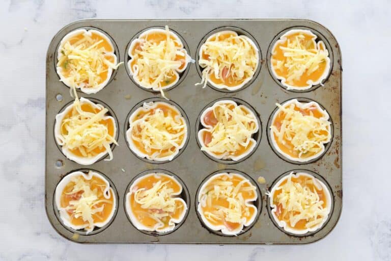 Corn, Ham and Cheese Quiches Bake Play Smile