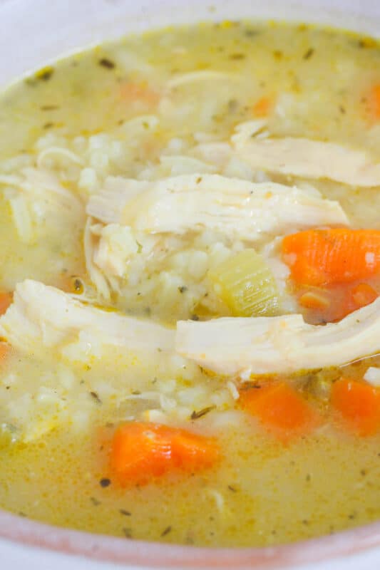 Chicken & Rice Soup - Bake Play Smile