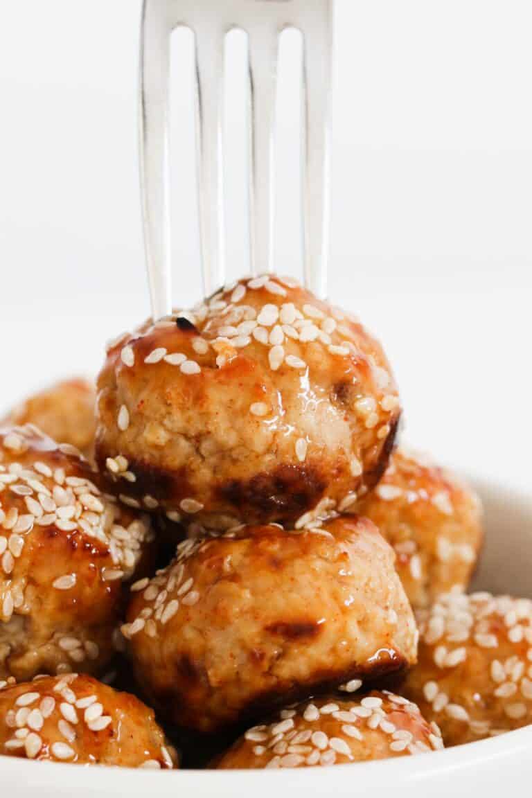 Oven Baked Thai Chicken Meatballs Bake Play Smile