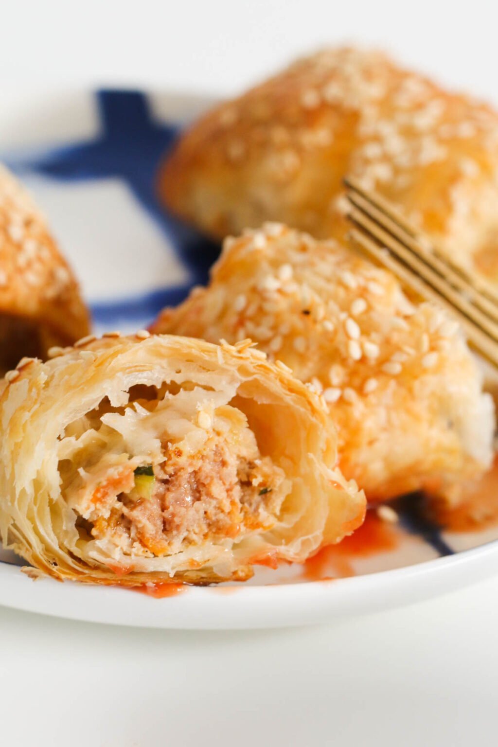 Chicken Sausage Rolls Bake Play Smile