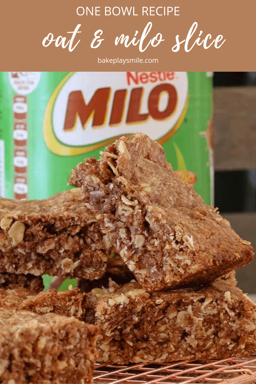 Oat & Milo Slice Lunch Box Recipe Bake Play Smile