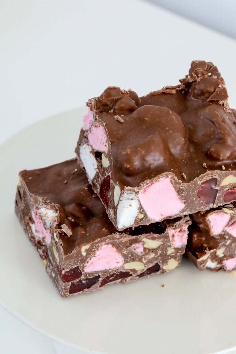 Old Fashioned Chocolate Rocky Road Recipe - Bake Play Smile