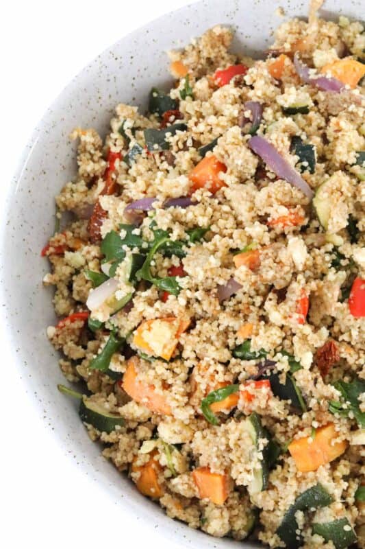 Roast Vegetable Couscous Salad - Bake Play Smile