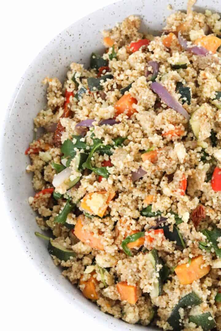 Roast Vegetable Couscous Salad - Bake Play Smile