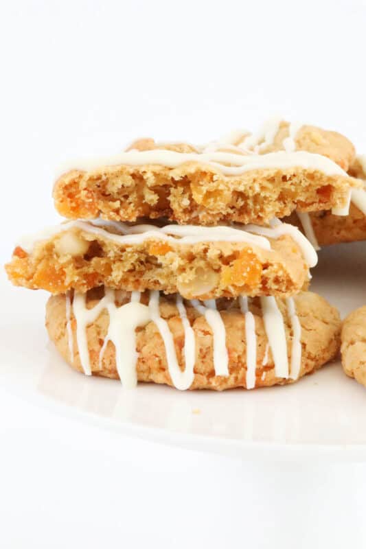 Apricot, Macadamia & White Chocolate Oat Cookies Bake Play Smile