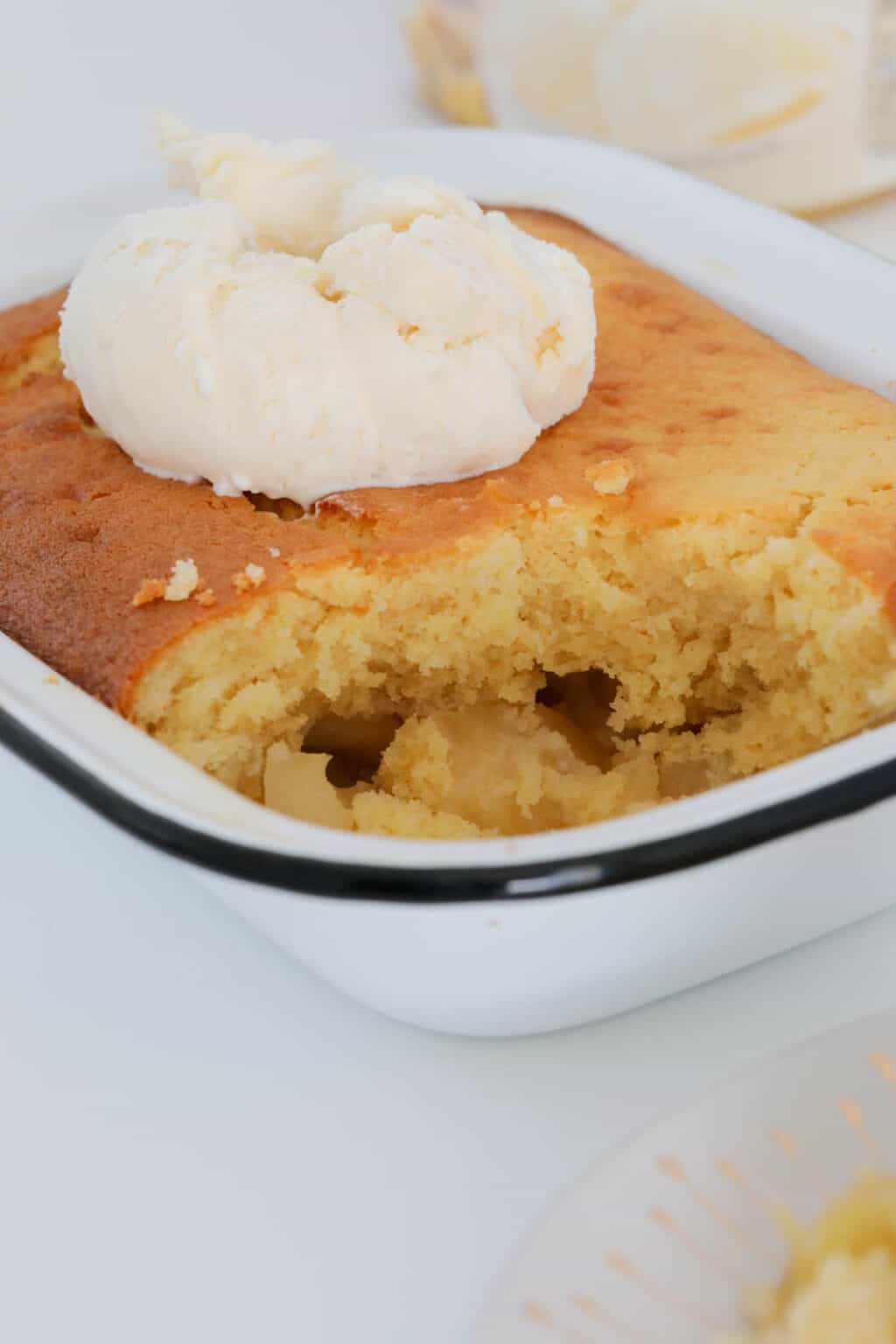 Apple Sponge Pudding | Eve's Pudding - Bake Play Smile