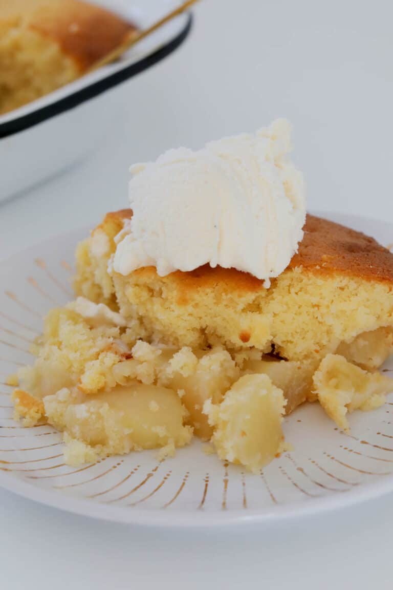 Apple Sponge Pudding | Eve's Pudding - Bake Play Smile