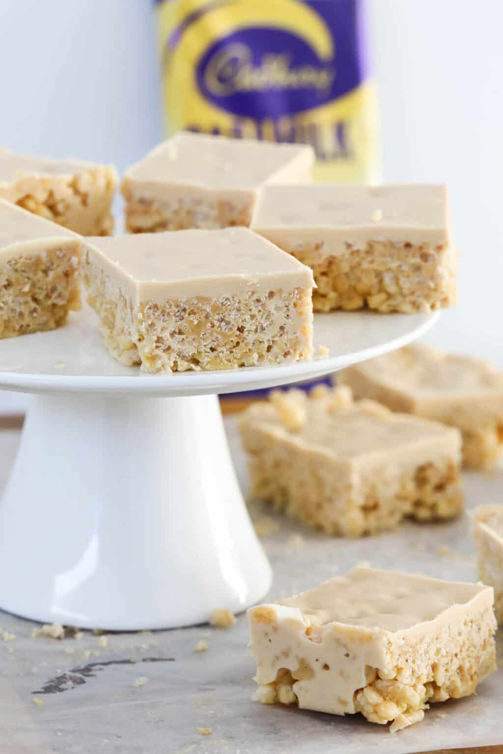 Caramilk Rice Bubble Slice Bake Play Smile