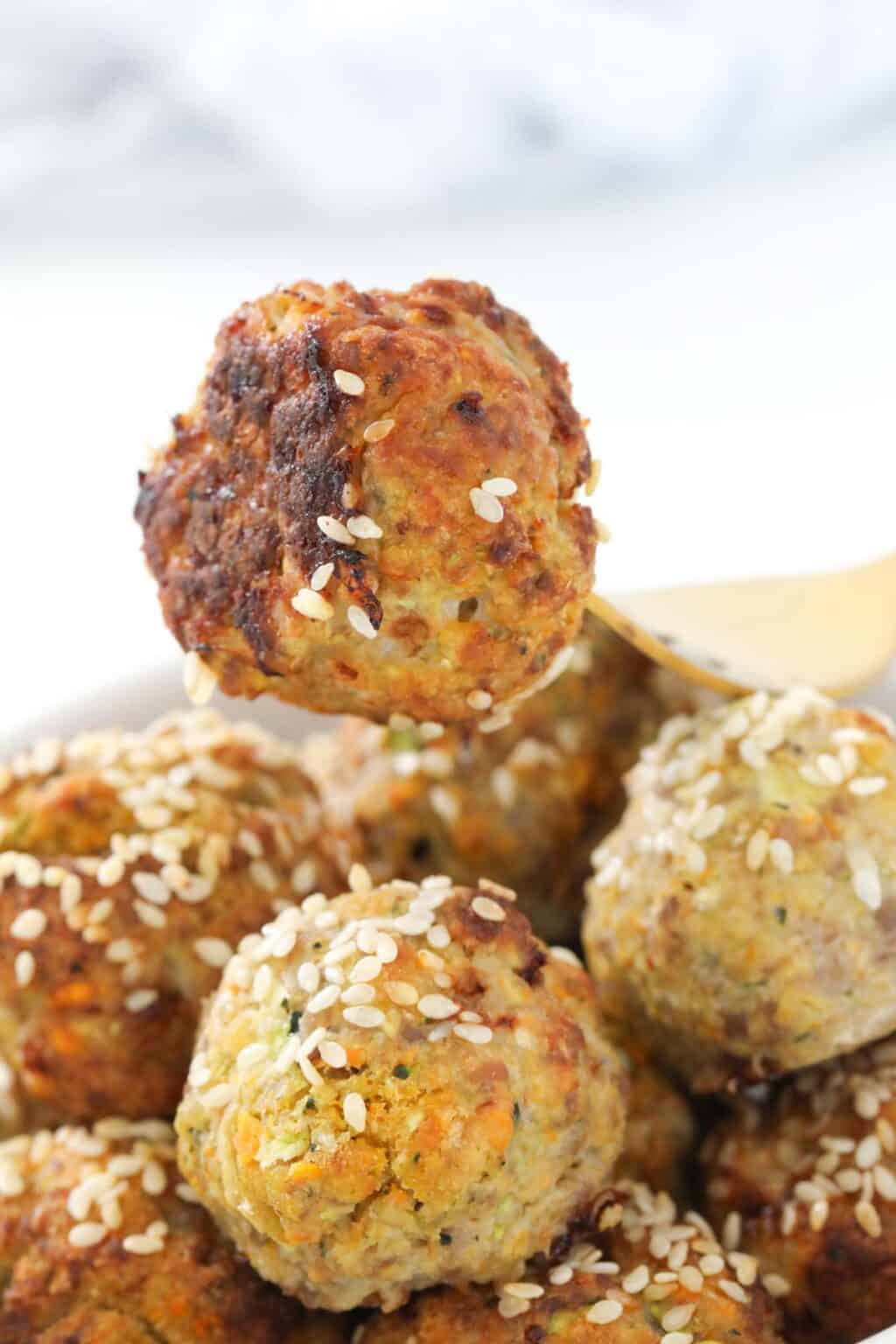 Healthy Turkey Meatballs - Bake Play Smile