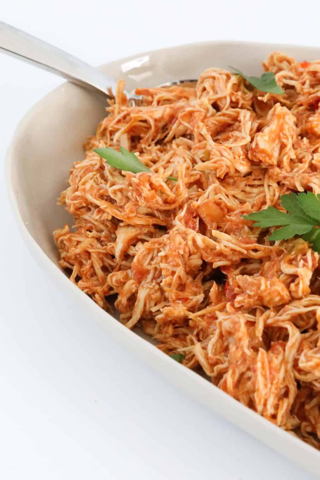 Slow Cooker Mexican Shredded Chicken - Bake Play Smile
