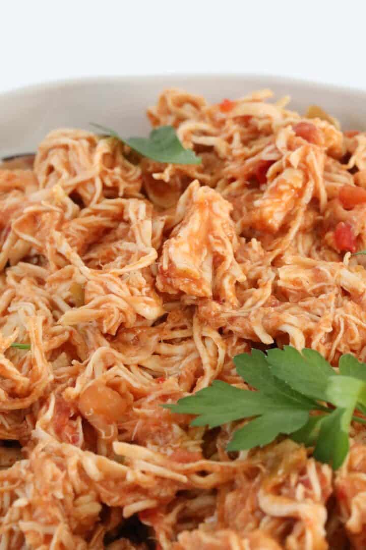 Slow Cooker Mexican Shredded Chicken Bake Play Smile