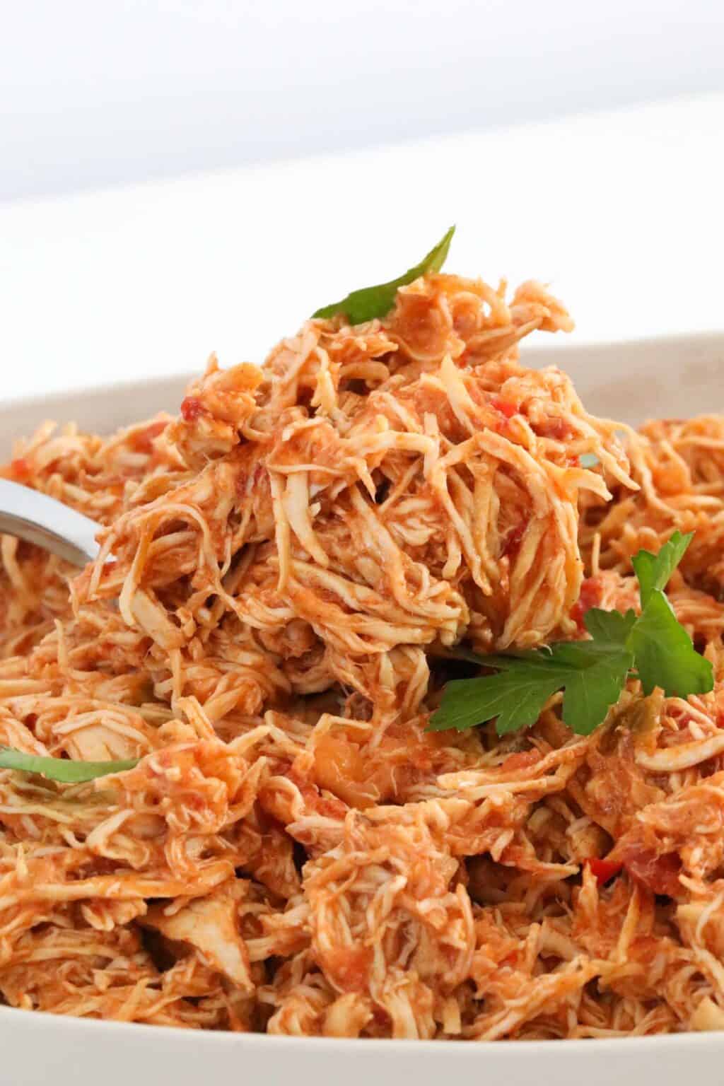 Slow Cooker Mexican Shredded Chicken Bake Play Smile