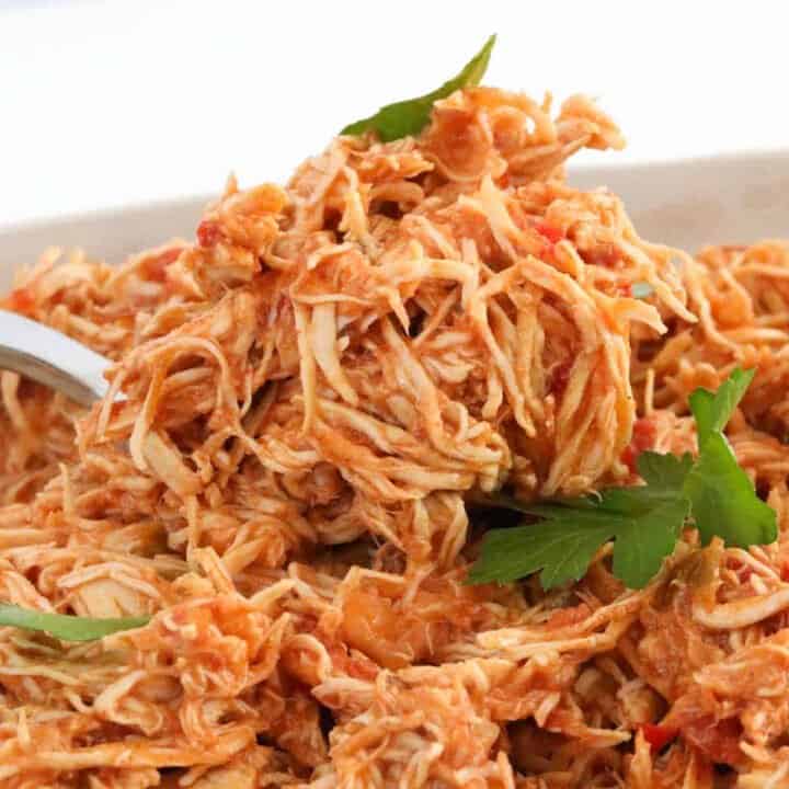 Slow Cooker Mexican Shredded Chicken Bake Play Smile