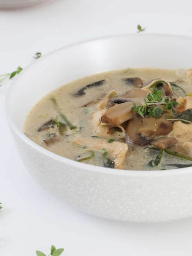 Creamy Chicken & Mushroom Soup Bake Play Smile