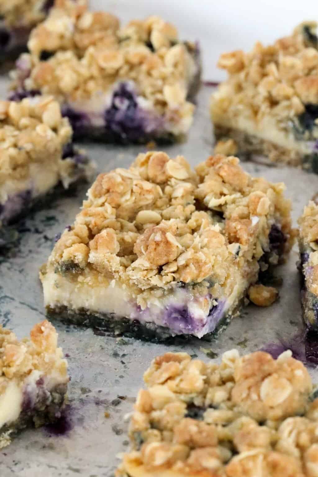 Lemon & Blueberry Crumble Bars - Bake Play Smile