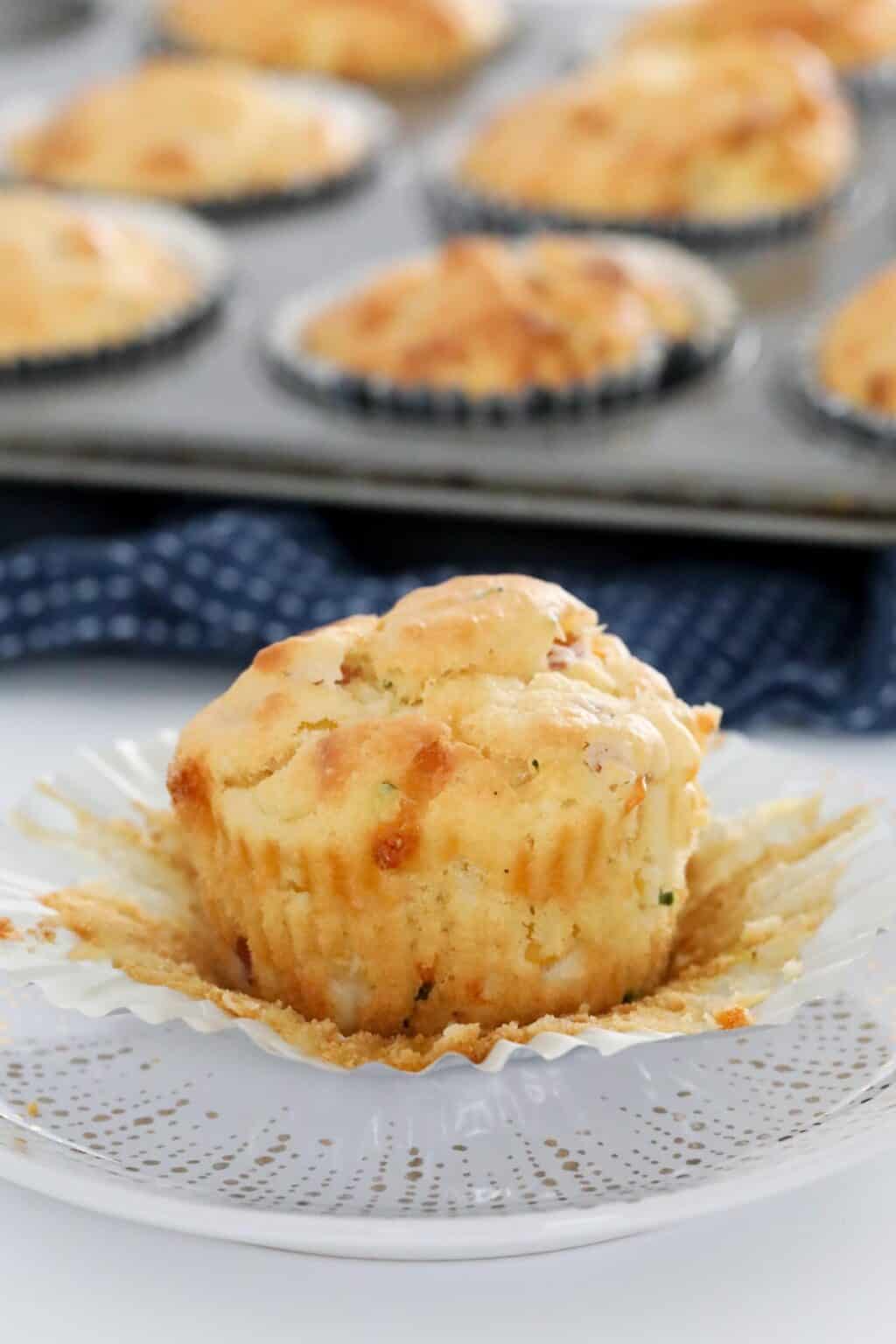 Savoury Muffins Recipe | Cheesy Ham & Corn - Bake Play Smile