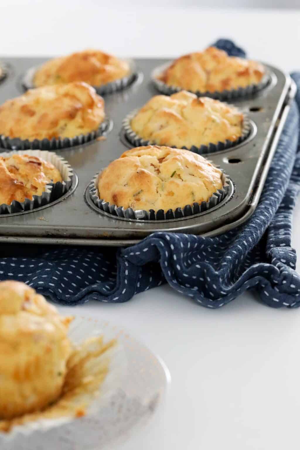 Savoury Muffins Recipe Cheesy Ham & Corn Bake Play Smile