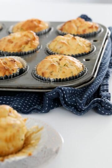 Savoury Muffins Recipe | Cheesy Ham & Corn - Bake Play Smile